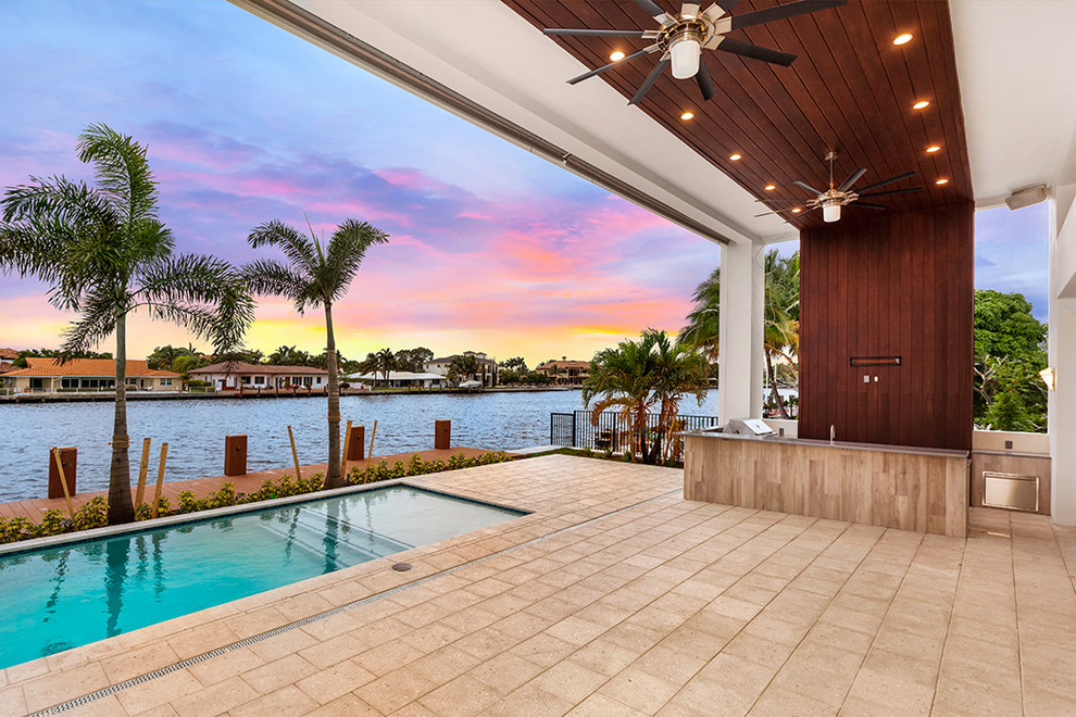 fort lauderdale waterfront modern Contemporary Patio Miami by