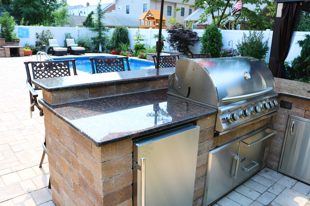 Franklin Square, New York Pool Patio Traditional Patio New York