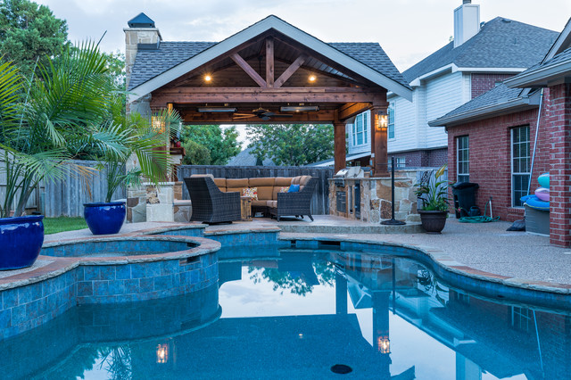 Free Standing Cabana - Rustic - Patio - Dallas - by Compass Outdoor ...