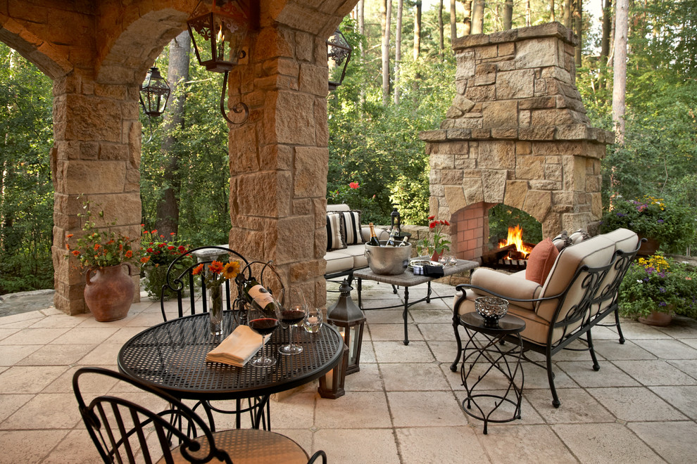 Foto di un patio o portico tradizionale