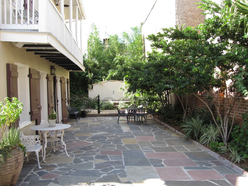 French Quarter Courtyard Eclectic Patio New Orleans by Peter