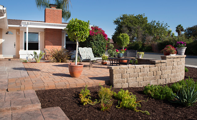 Front Yard Paver Patio Transformation, Exquisite Landscaping San Diego