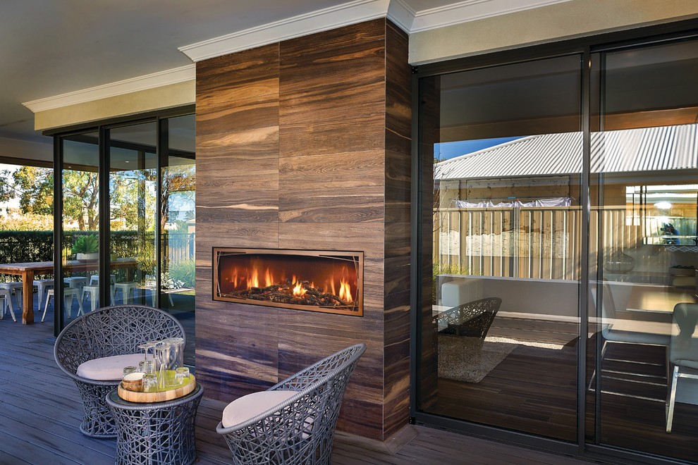 FullView Linear Modern Patio Cedar Rapids by Mendota Hearth Houzz
