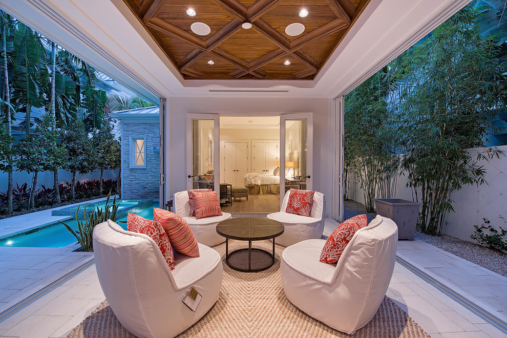 Inspiration for a transitional patio remodel in Miami