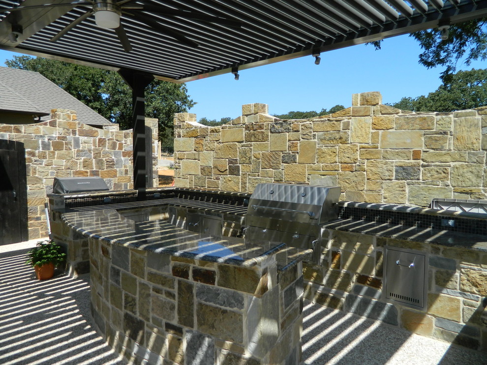 Inspiration for a timeless patio remodel in Dallas