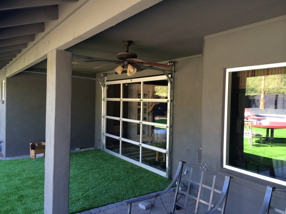 Garage Door For A Back Door - Modern - Patio - Phoenix - by Door 48