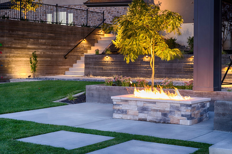 This is an example of a contemporary patio in Salt Lake City.