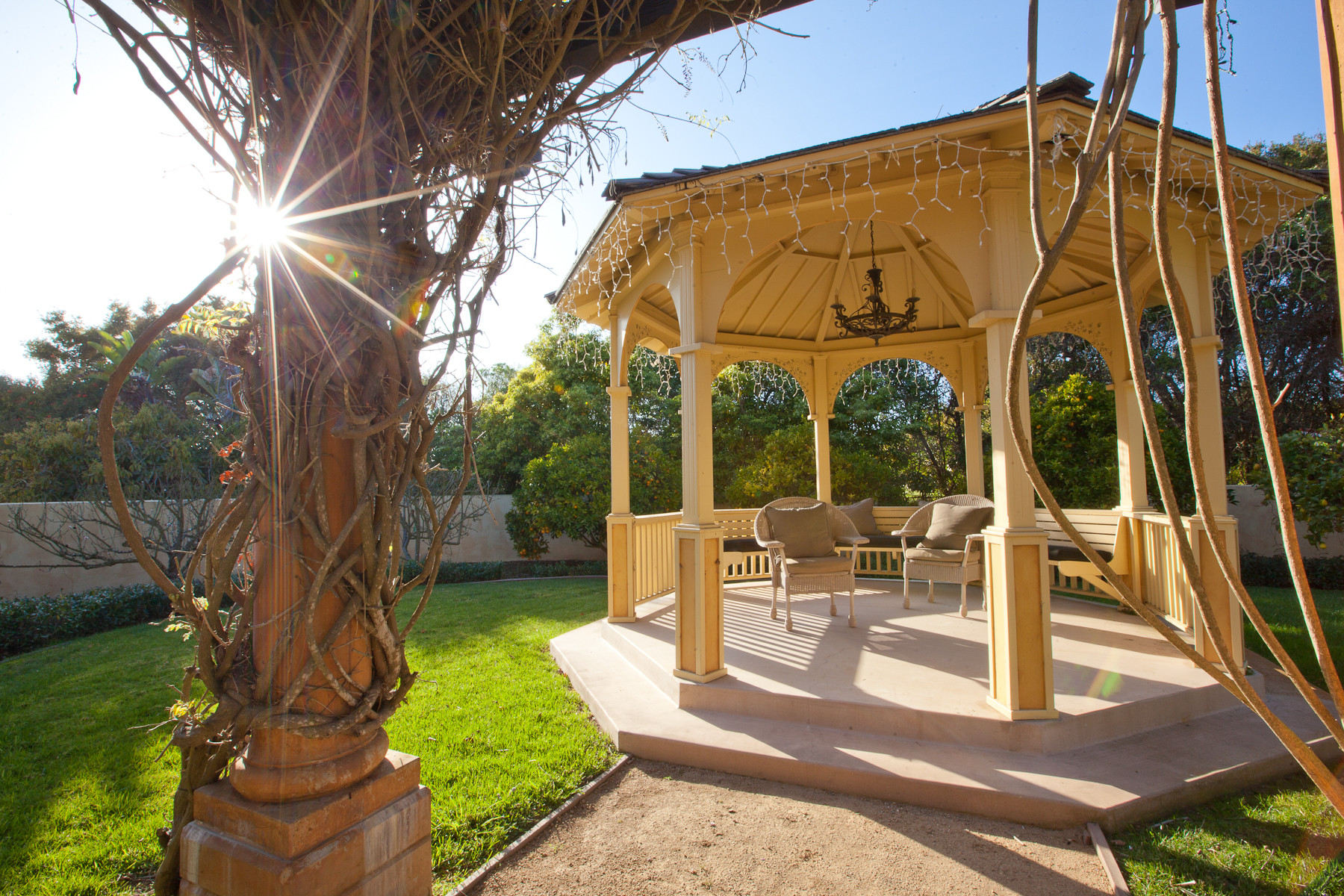 Gazebo in the garden - Mediterranean - Patio - Santa Barbara - by Evan  Travels Photography | Houzz