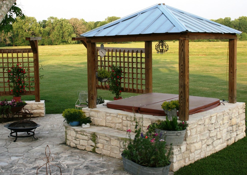 Example of a classic patio design in Houston
