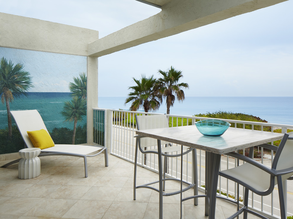 Patio - contemporary patio idea in Miami with no cover
