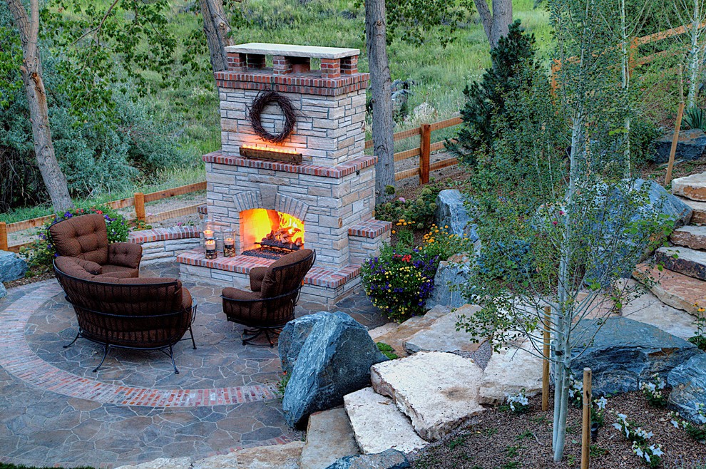 Golden Colorado Renovation Rustic Patio Denver by Watermark