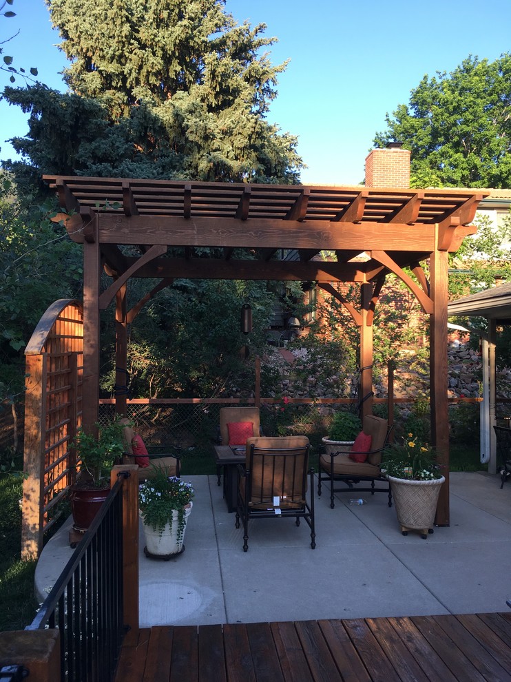 Golden pergola Traditional Patio Denver by Titan Dovetail