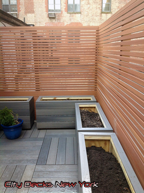 Gramercy Park Composite Roof Top Fence & Deck Contemporary Patio