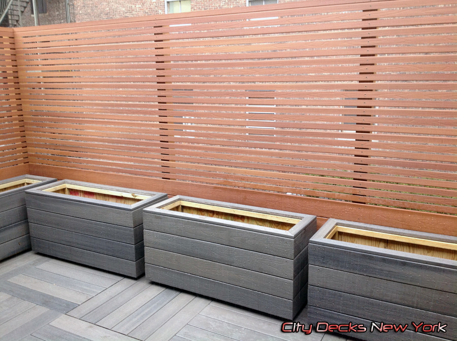 Gramercy Park Composite Roof Top Fence & Deck Contemporary Patio
