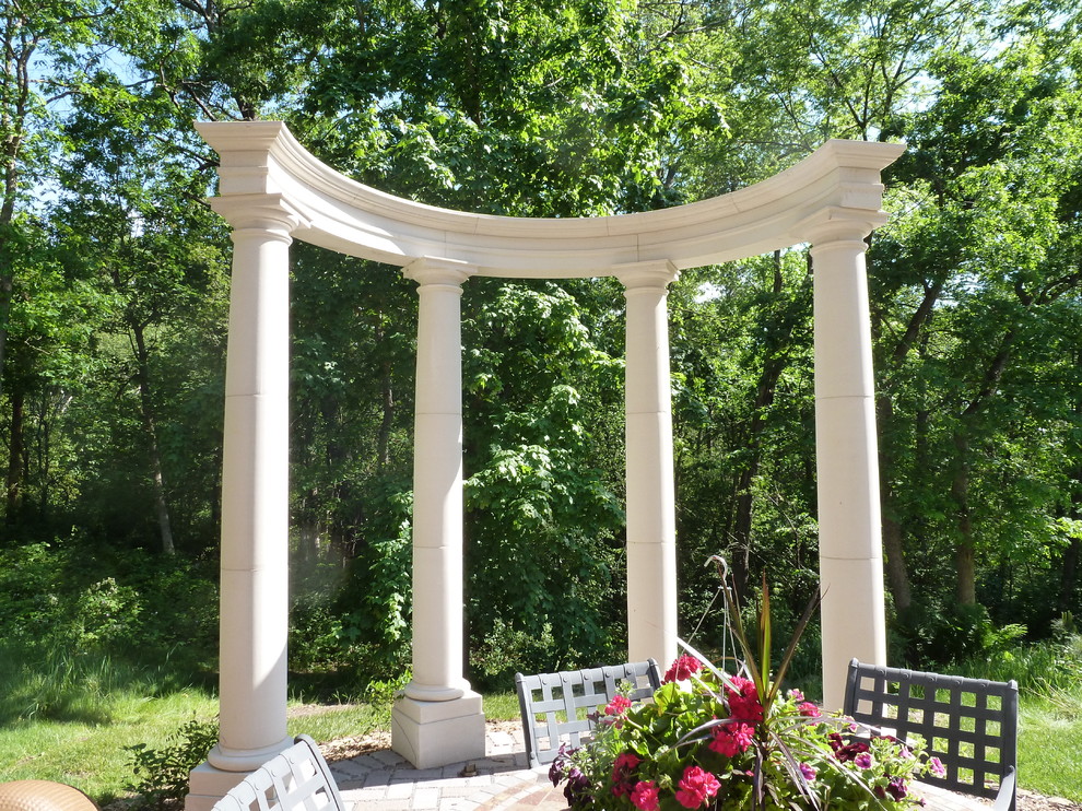 Greek Column Arbor Patio Minneapolis by The Professional