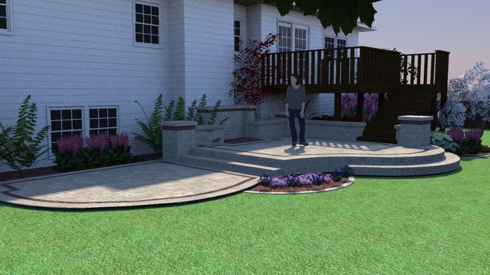 Griffith Residence Contemporary Patio Chicago by LKM Mowing