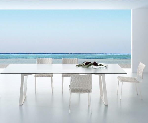 fiberglass dining table and chairs