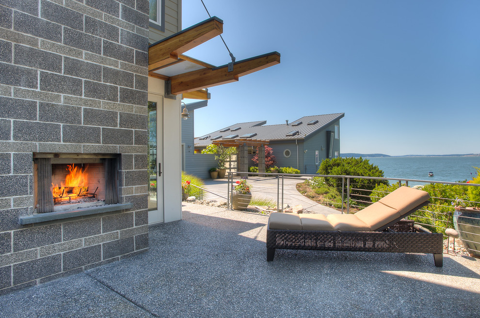 Photo of a coastal patio in Seattle.