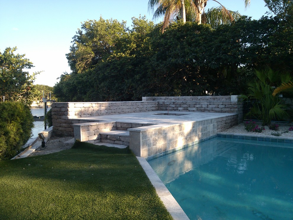 Hardscape driveways, patios, retaining walls Traditional Patio Tampa by Landscape