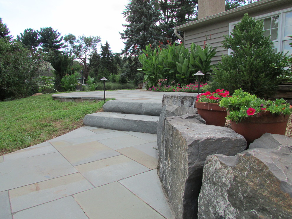 Harleysville Patio & Boulder Wall Traditional Patio Philadelphia by GroundTec, Inc. Houzz