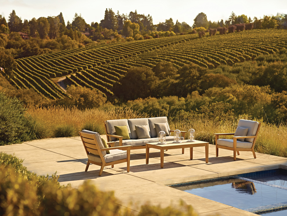 Hauser Teak Bay Deep Seating Collection Traditional