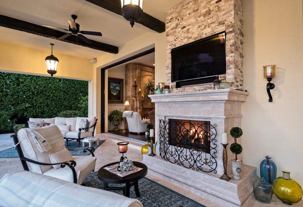 Heritage Oak Tequesta Mediterranean Patio Miami by PB Built