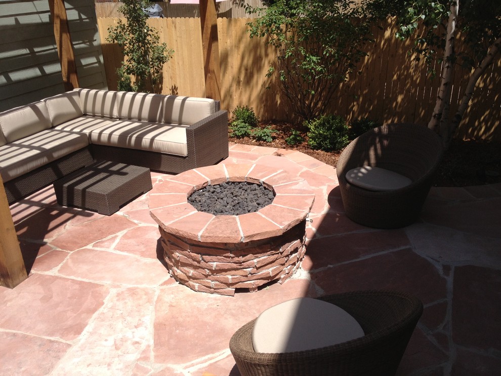 Highlands courtyard space Contemporary Patio Denver by Knapp