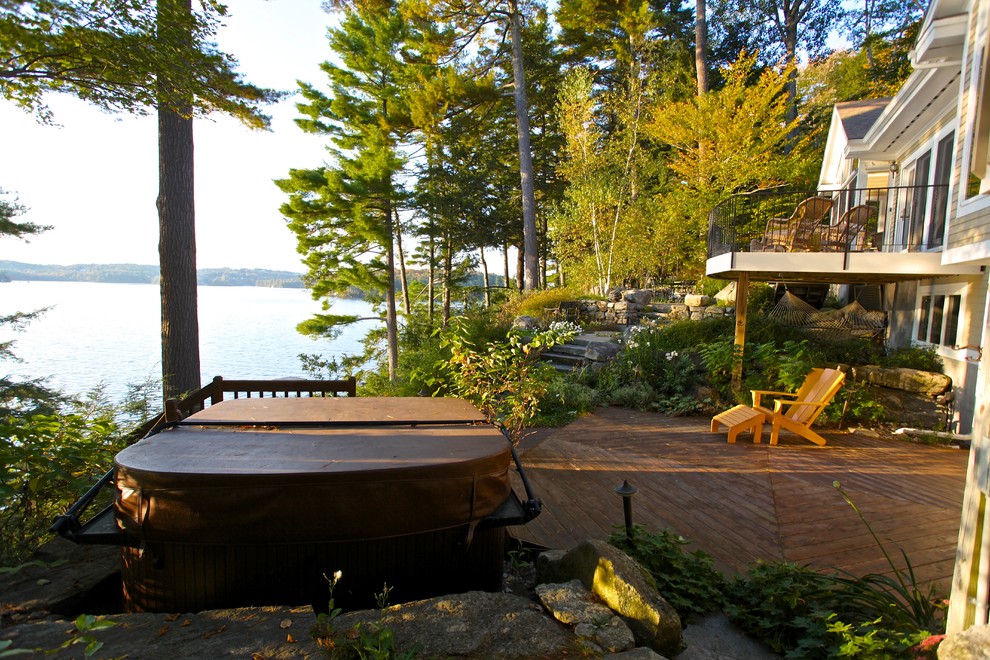 Hillside Residence Rustic Patio Burlington by db Landscaping LLC Houzz