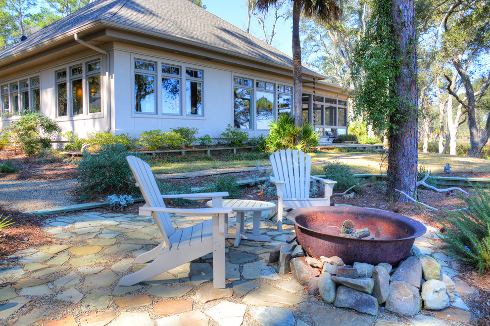 Hilton Head Plantation Home Transitional Patio Atlanta by
