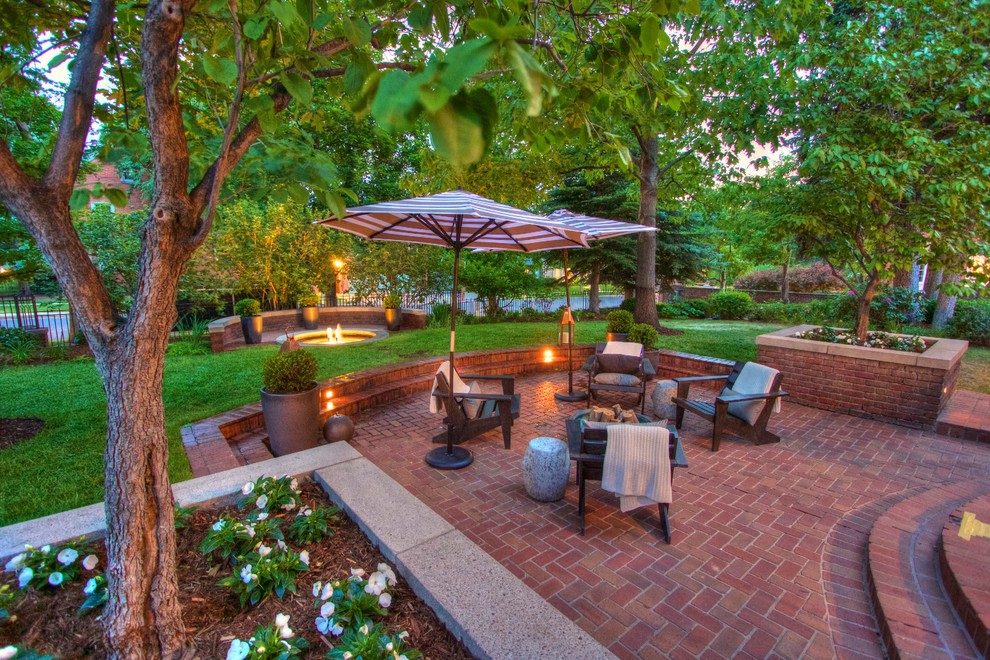 Historic Garden Traditional Patio Denver by Blu Design Group