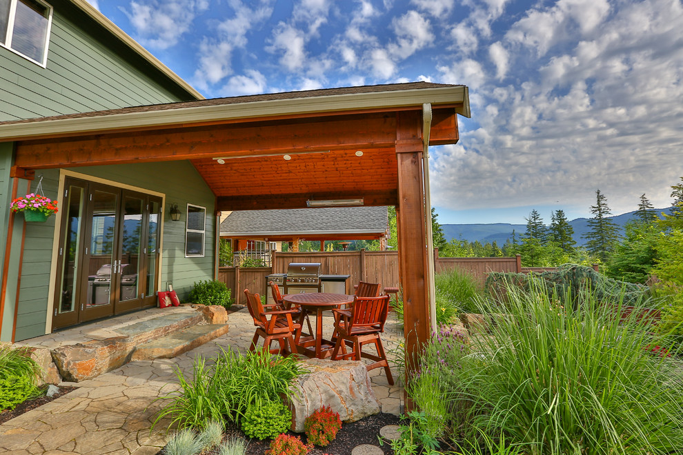 Honemann Craftsman Patio Seattle by Timberline