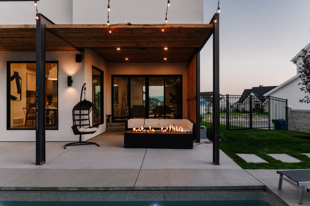 House for a Builder Contemporary Patio Salt Lake City by Hebdon