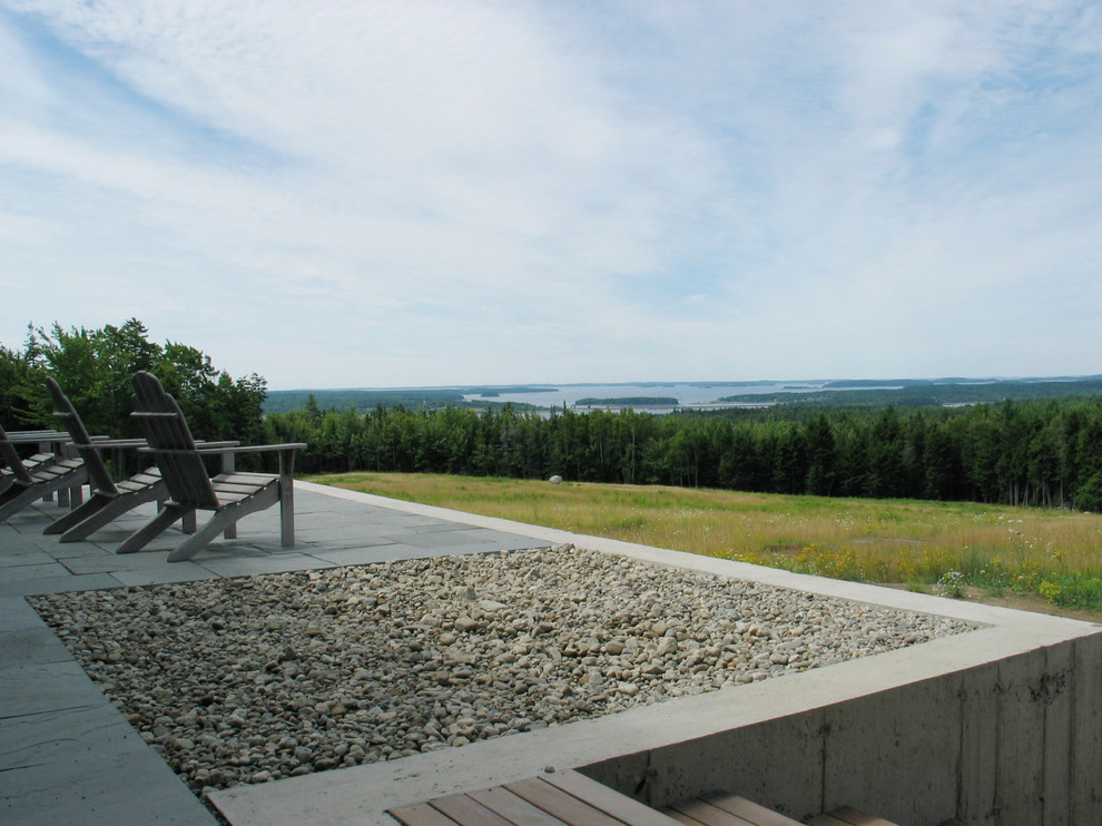 House on the Barrens Farmhouse Patio Portland Maine by Elliott Architects Houzz