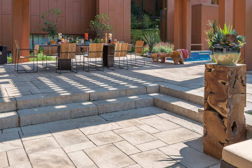 Inca Slab Transitional Patio Montreal by TechoBloc Houzz