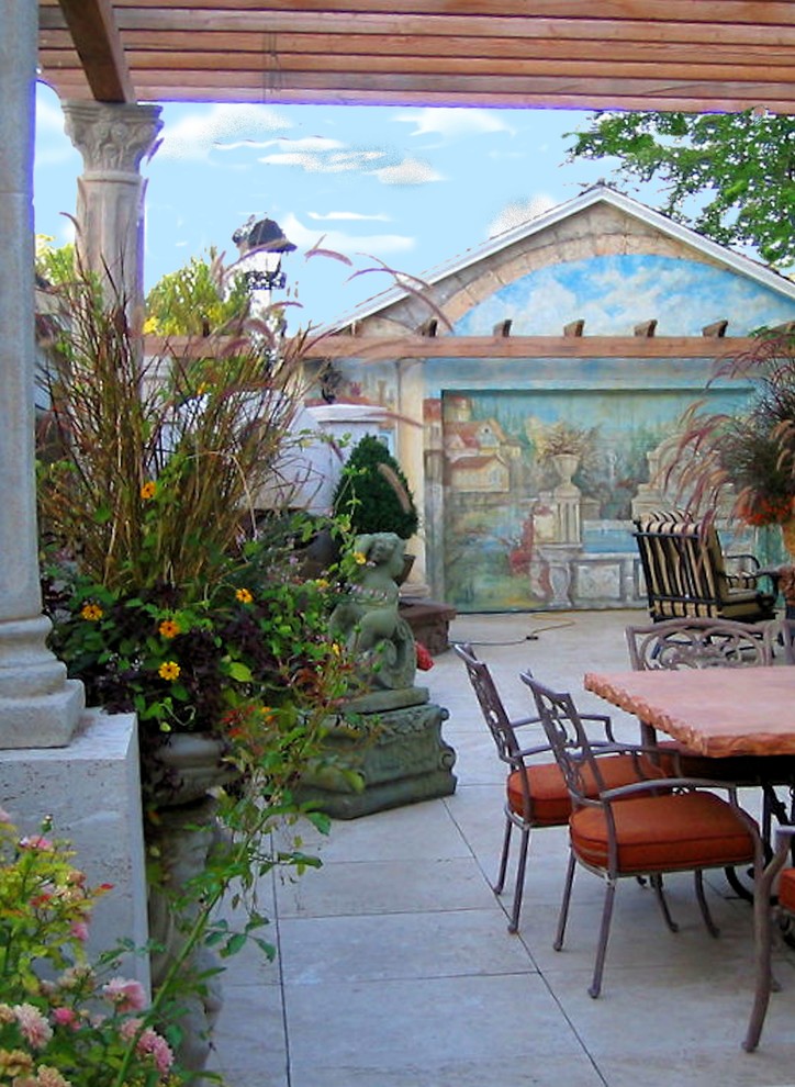 Italian Inspired Patio Mediterranean Patio Boise by The Garden