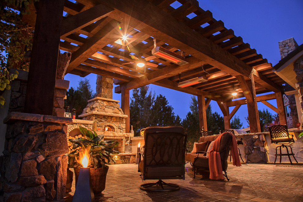 Italian Villa Rustic Patio Denver By Lindgren Landscape Houzz