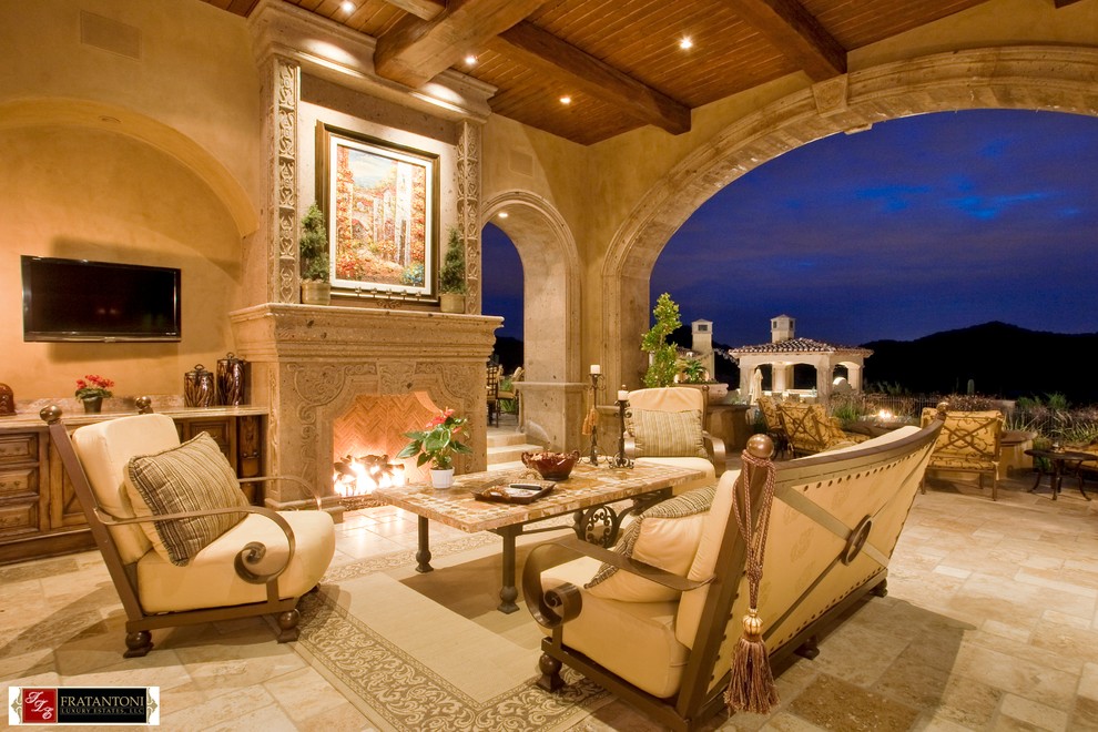 フェニックスにある地中海スタイルのおしゃれなテラス・中庭の写真
