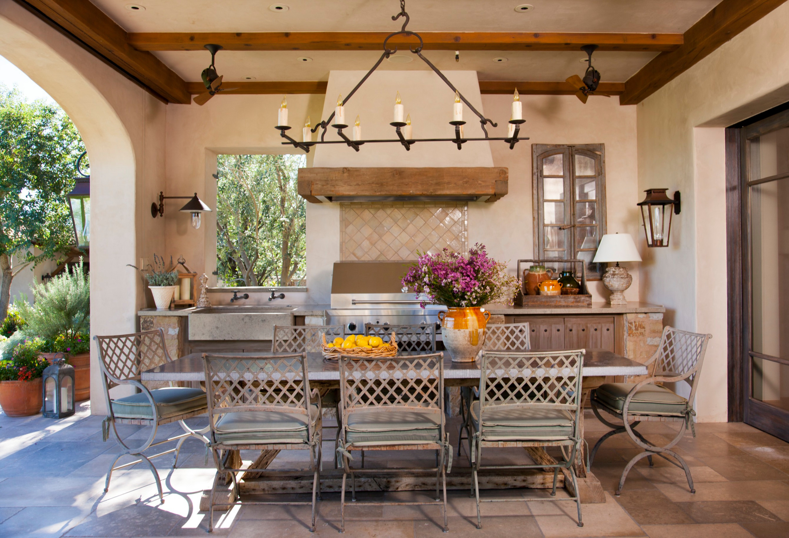 75 Beautiful Shabby Chic Style Outdoor Kitchen Design Pictures Ideas January 21 Houzz