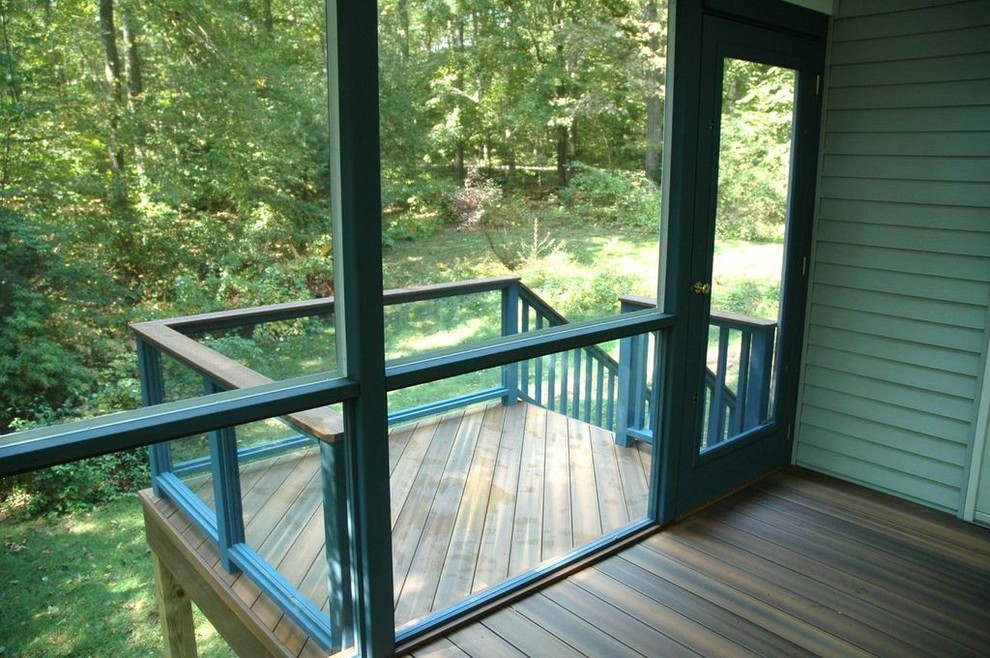 Ivoryton, CT stunning screened porch and deck combination Traditional