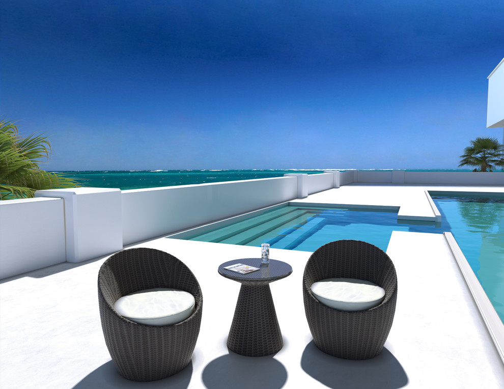 Ivy Outdoor Balcony Set Modern Patio Miami by Modani Furniture