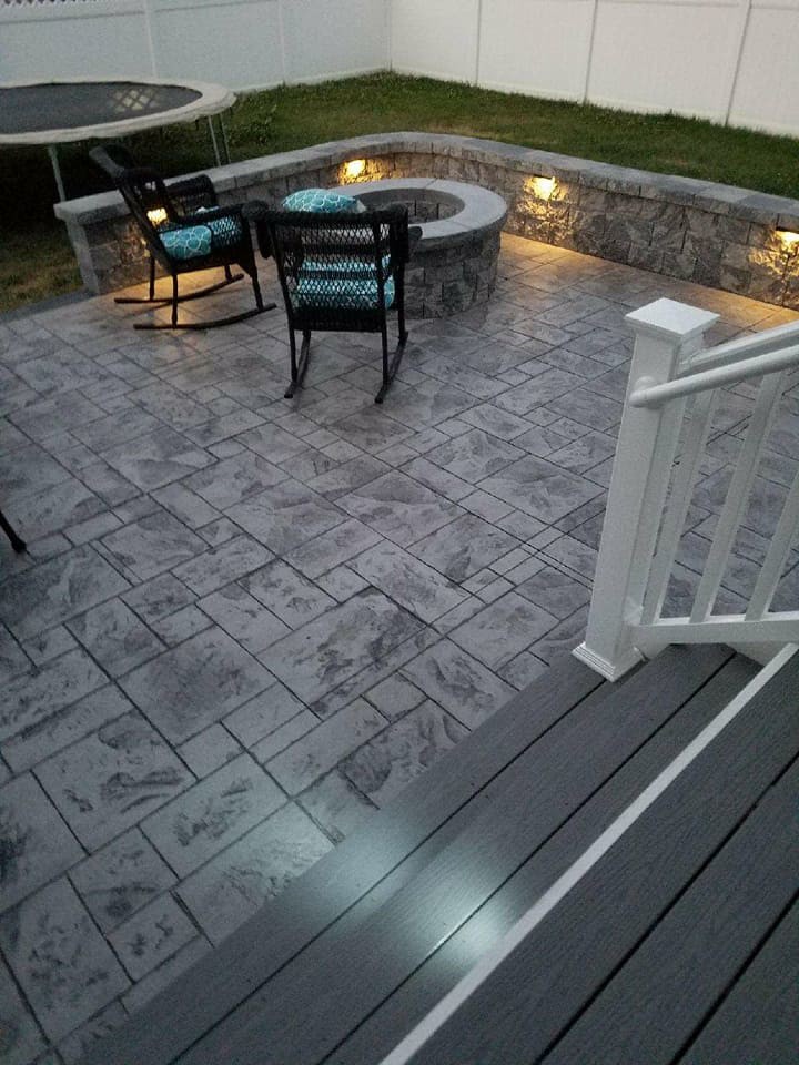 J Stamped Concrete Patio Patio Other By Haijoe Stamped Concrete Patios And Decks Houzz