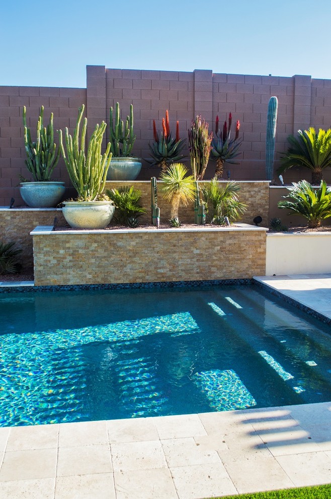 Jacuzzi, Pool, and Grill Backyard - Traditional - Patio - Phoenix - by ...