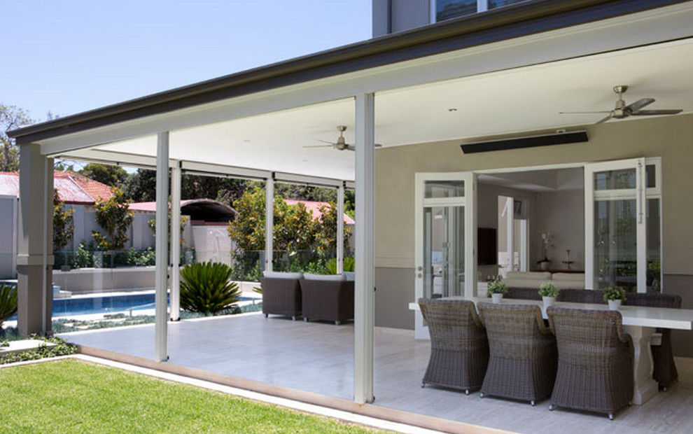Design ideas for a contemporary patio in Perth.