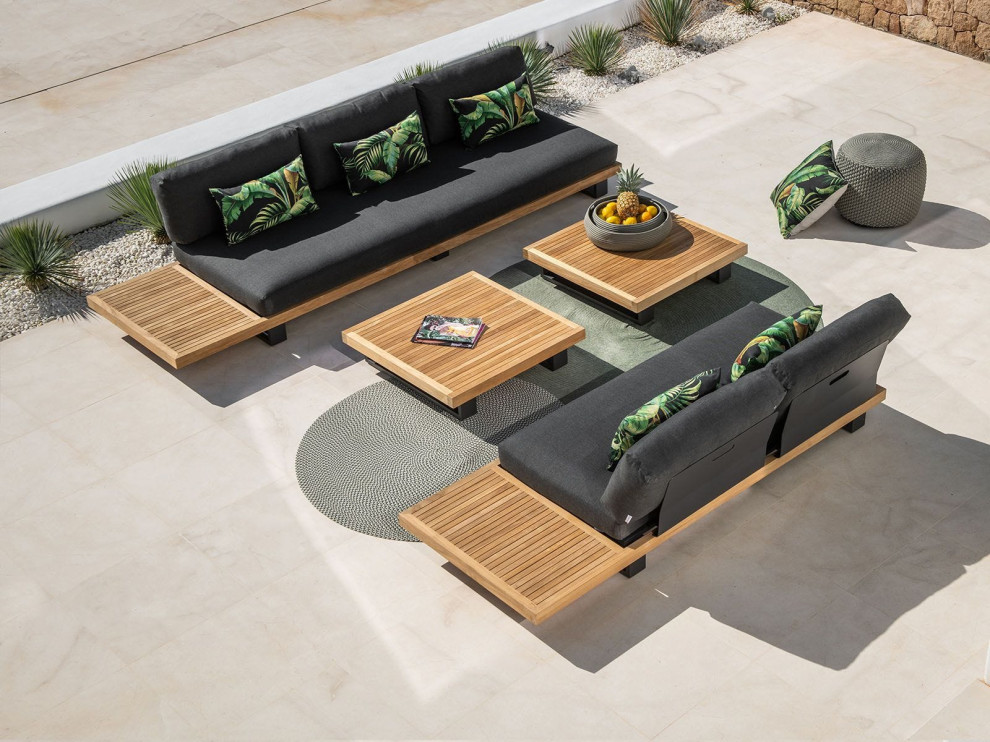Jati Kebon Truro 5 Seater Outdoor, Elegant Outdoor Furniture Naples
