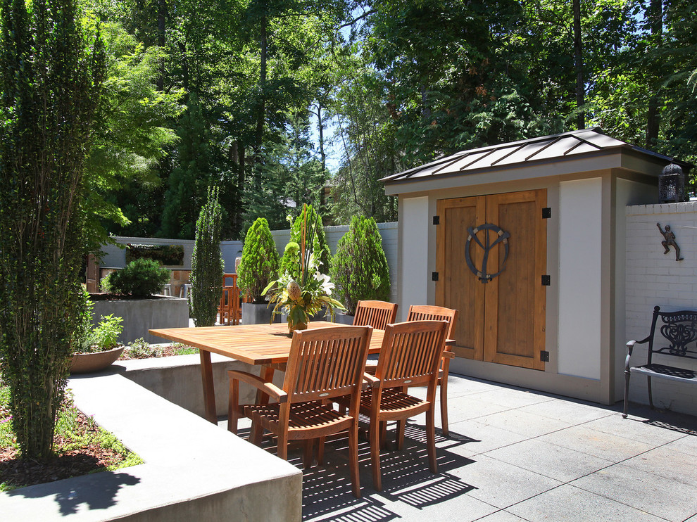 Johns Creek Lodge Rustic Patio Atlanta by Modern Rustic Homes