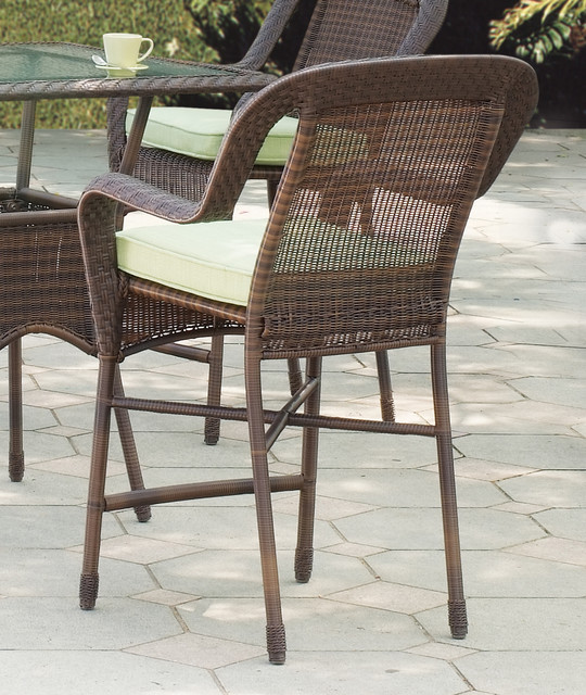 Key West High Dining Chair in Chocolate Traditional Patio Raleigh