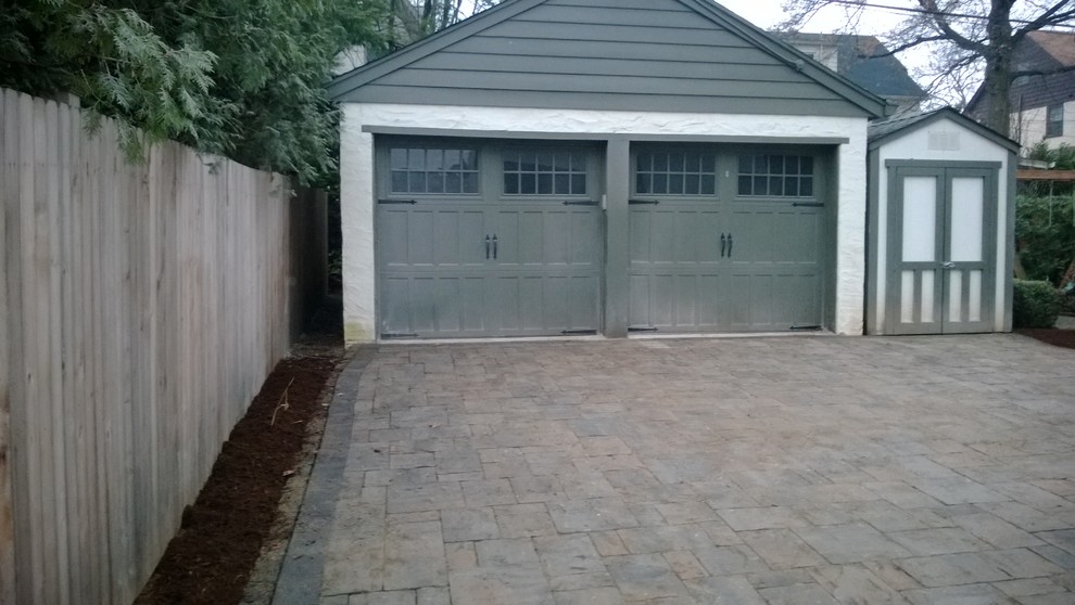 Inspiration for a mid-sized timeless garage remodel in New York