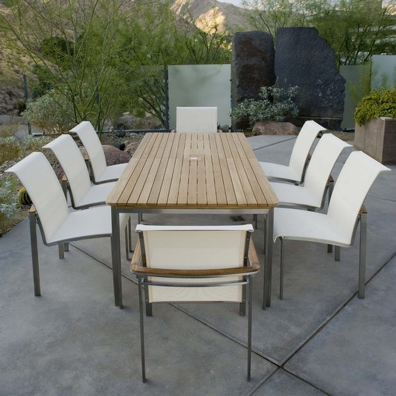 Kingsley-Bate Tivoli Stainless Steel and Teak Outdoor Furniture