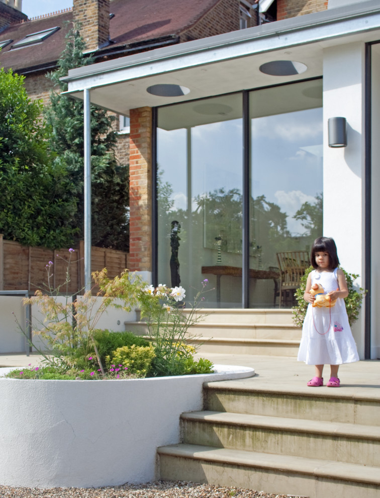 Contemporary patio in London.