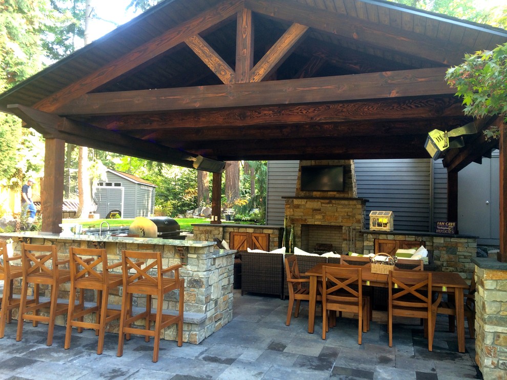 kirkland outdoor living Patio Seattle by Elements Design and